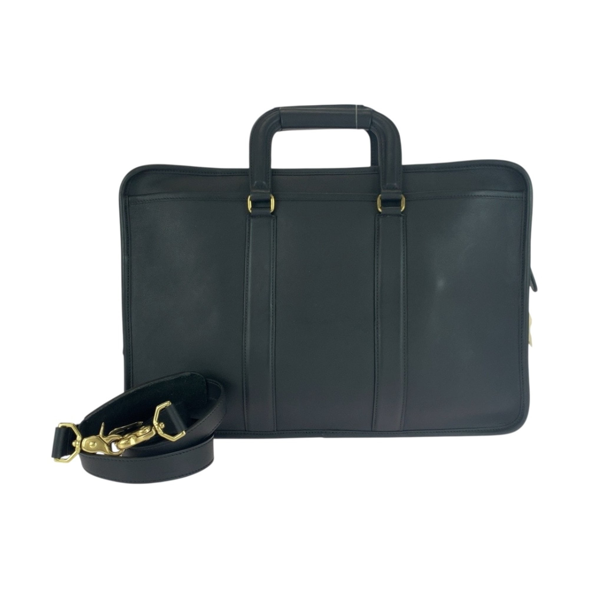 バッグ New Vintage Coach Briefbag Black Leather Coach Vintage Leather Metropolitan Brief Laptop Bag Black | eBay