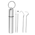 thumbnail image 2 of Tooth Care Tooth Cleaning 4Pcs Stainless Steel Tooth Hygiene Kit Tooth Tooth Scraper Probe Tweezers Tool, Household Toothpicks 8.8*1.7*1.7cm, 2 of 9