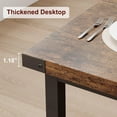 thumbnail image 3 of CABIHOME Dining Table, 71 in Industrial Kitchen Tables with Strong Metal Legs for 6-8 People, for Dining Room Kitchen Office (Only a table, no chairs), 3 of 7