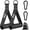 Black Grey, variant on Heavy Duty Exercise Handles, Gym Cable Handles for Cable Machine Attachments, D Handle Cable Attachments, Handles for Resistance Bands, Workout Accessories, Fitness Equipment for Home Gym