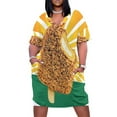 thumbnail image 1 of Gaytime-vestido dorado holgado con bolsillos para mujer Vestidos Elegantes y bonitos para baile de graduación, 1 of 6