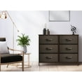 thumbnail image 5 of Sorbus Extra Wide 6-Drawer Dresser Organizer, Brown, 31.50” L x 11.75” W x 24.62” H, 5 of 8
