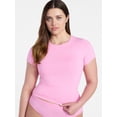 thumbnail image 2 of Joyspun Women's Everyday Seamless T-Shirt, Sizes S-XXXL, 2 of 5