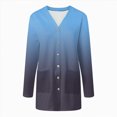 thumbnail image 6 of Towmus Women's Lightweight Cardigan Sweaters Summer Fall Oversized Long Sleeve Tops Open Front Cardigans Coat with Pockets, 6 of 6