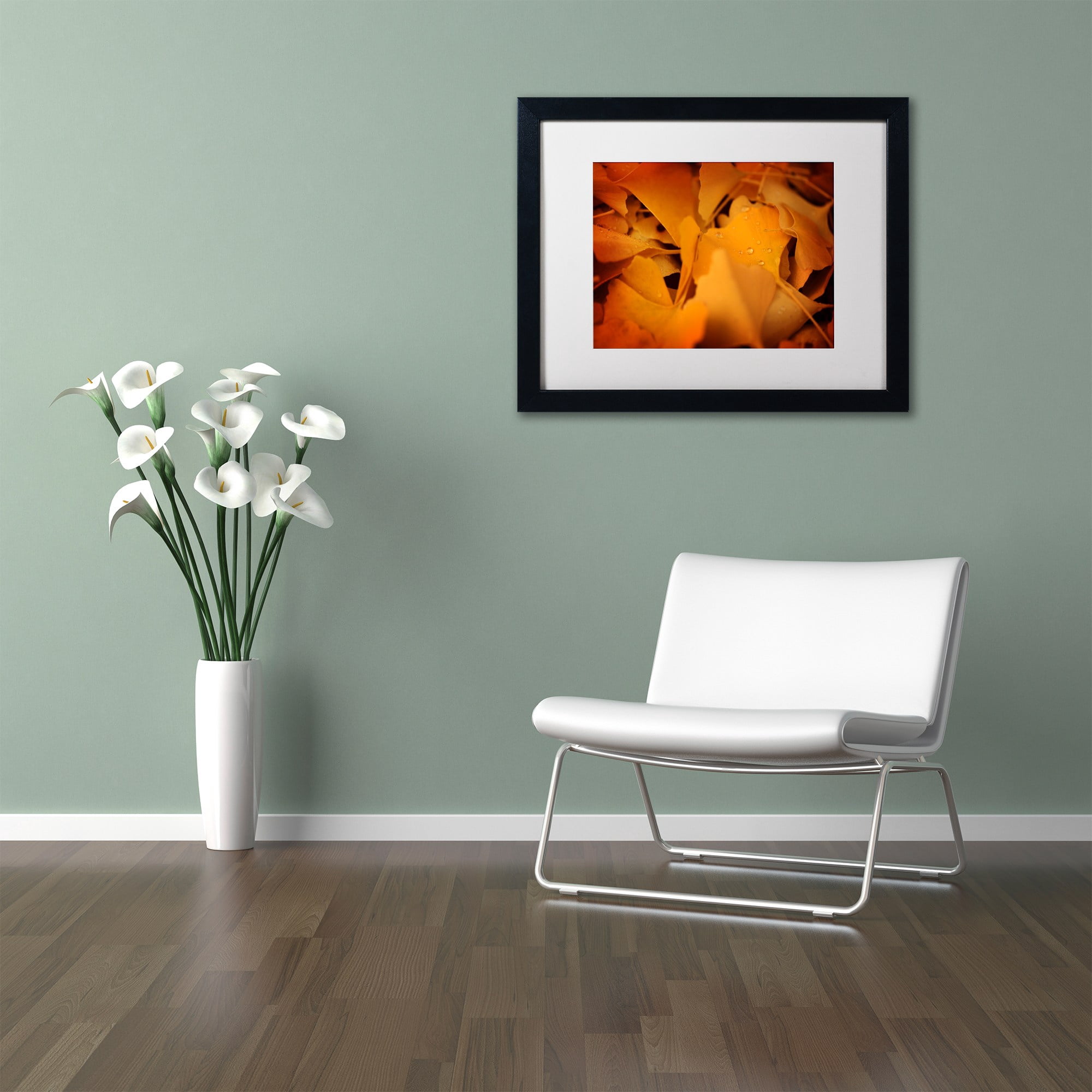 Trademark Fine Art "Divine Pearls" Canvas Art by Philippe Sainte-Laudy White Matte, Black Frame