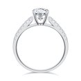 thumbnail image 3 of Turandoss 1.5ct Moissanite Engagement Ring 925 Sterling Silver Cushion Cut Diamond Ring Wedding Band Promise Rings for Women, 3 of 5