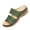 Green, variant on Womens Low Wedge Sandals Shoes Comfortable Platform Slides Summer Beach Dressy Slipper Outdoor White 6