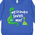 thumbnail image 3 of Inktastic My Grandpa Loves Me Dinosaur Toddler Sweatshirt, 3 of 4