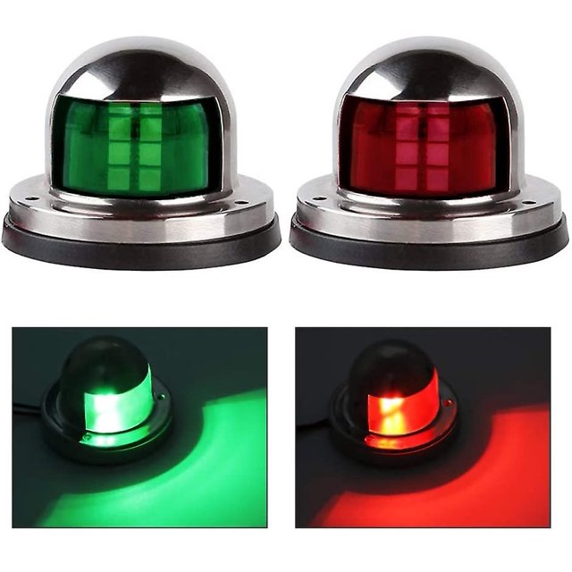 Un par de luces de navegación LED, luces de señal de navegación marina.