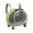 thumbnail image 2 of facefd Kitten Bag Backpack Handbag with Wheels Durable Dog Trolley Case for Puppy Translucent Green, 2 of 9