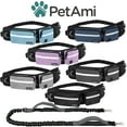 thumbnail image 5 of PetAmi Hands Free Dog Leash, Dog Running Leash Belt Bag for Walking, Jogging, Dog Waist Double Zipper Pouch with Poop Bag Dispenser, Dual Padded Handles Reflective Bungee Leash, Single, 5 of 7