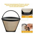 thumbnail image 4 of (1-Pack) No.4 Cone Reusable Replacement Coffee Maker Basket Filter Compatible with Cuisinart, Ninja Coffee Bar Brewer Filters, Fit Most 8-12 Cup Basket Drip Coffee Machine, BPA Free, 4 of 7