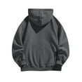 thumbnail image 3 of YLSDY Men's Full Zip Hoodie Fleece Sweatshirt Long Sleeve Pullover Warm Winter Jacket Dark Gray S, 3 of 8