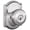 Chrome, variant on Schlage F51AGEO625CAM Georgian Keyed Entry Door Knob Set - Chrome
