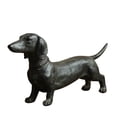 thumbnail image 2 of RKSTN Dachshund Decor Sculpture - Lifelike Wiener Dog Figurine Modern Home Decoration for Desk Shelf, Cute Resin Animal Statue Gift for Dog Lovers (Black,7.1"), 2 of 8