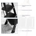 thumbnail image 4 of Escalera Plegable Multifuncional Bluelander, Tipo Tijera 4 Peldaños, Antideslizante, Negro, 4 of 6