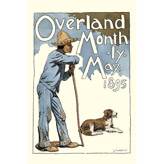 Overland Monthly-Fine Art Canvas Print (20" x 30")