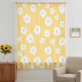 thumbnail image 3 of White Yellow Daisy Sheer Curtains 63 Inches Long, Spring Summer Floral Botanical Light Filering Curtains, Breathable Simi Curtain Privacy Drapes for Living Room Bedroom Lightweight Window Treatment, 3 of 9