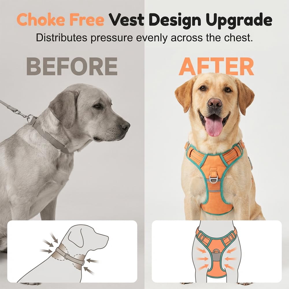 New Cat Harness and Leash Escape Proof, Reflective Adjustable Step-in Cat Harness, Soft Breathable Vest for Small Medium Cats Dogs Outdoor Walking