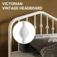 thumbnail image 5 of Sifurni Twin Size Bed Frame, Heavy Duty Metal Platform Bed with Vintage Victorian Headboard & Footboard, White, 5 of 8
