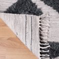 thumbnail image 4 of Superior Raffi Geometric Wool Runner, 2’ 6" x 10', Ivory/Charcoal, 4 of 5