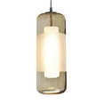 thumbnail image 3 of AFX  Hermosa 1-light Satin Nickel 4000K LED Pendant Clear Swirl 120-277 V, 3 of 5