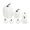 White, variant on HaiSphere Halloween Artificial Faux Pumpkins, Set of 7 Foam Simulation Pumpkins for Fall Harvest Thanksgiving Halloween Tabletop Home Party Decorations,Black