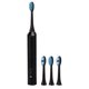 thumbnail image 1 of Cepillo de dientes eléctrico, Cepillo de dientes sónico para adultos, Limpieza del cabello suave Cep llo(T3(4xBrush Head)-negro) giratorios cepillos de Spptty cuidado personal, 1 of 7