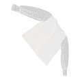 thumbnail image 4 of Top de malla con manga larga abullonada Top de manga larga con encaje para mujer cuello redondo elegante para el trabajo ANGGREK Otros, 4 of 7