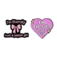 thumbnail image 1 of Juego de broches de aleación esmaltada para solapa Bad Pink Girl Quote, 1 of 3