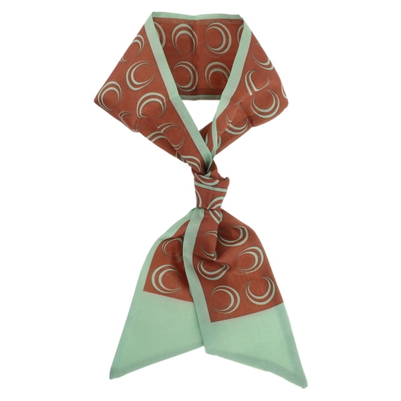 Unique Bargains 1 Pc Scarf Headband Crescent Neck Scarf for Women Brown Green