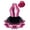 Rose, variant on Kids Girls Modern Jazz Latin Tap Dance Shiny Sequins Halter Ballet Tutu Dress with Hat Rose 4