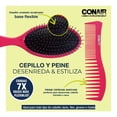 thumbnail image 4 of Set de cepillo y peine Conair Detangling chicos rosa 2 pzas, 4 of 4