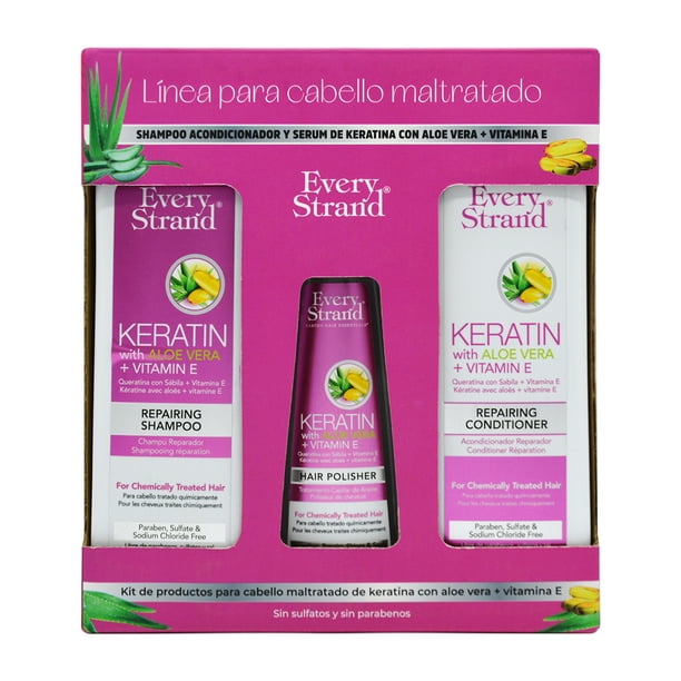 Kit Tratamiento Restaurador Every Strand Aloe Vera + Vitamina E + Keratina