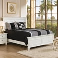 thumbnail image 6 of Benjara Umi Full Size Bed- Classic Panel Design with Molded Details- White Wood, 6 of 7