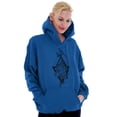 thumbnail image 3 of Bird Triangle Rose Floral Spiritual Hoodie Sweatshirt Women Brisco Brands M, 3 of 6