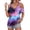 Purple, variant on Cold Shoulder Tops for Women Beach Hawaiian Tropic Dressy Casual Short Sleeve V-Neck Tees Summer Fashion Clothing for Women Sexy Basic Strappy Tee Blouse Purple M