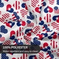 thumbnail image 5 of Patriotic Tablecloth Red White and Blue Tablecloth Love Round Tablecloth 60 Inch Washable Reusable for 4th of July Tablecloth Parties Dinner Picnic Dining Kitchen Decor, 5 of 6
