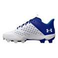 thumbnail image 2 of Under Armour Leadoff Youth Low Rubber Molded Baseball Cleats Royal | White Size 4 Medium, 2 of 5