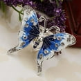 thumbnail image 1 of Horquilla de Joyas de Aleación en Forma de Mariposa Adorno para Mujeres Azul Hugo hebilla de la bufanda para las mujeres, 1 of 10