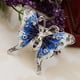 thumbnail image 1 of Bufanda Vintage Crital Mariposa Hebilla Broche Porta Bufanda Clip Fernando Azul, 1 of 8