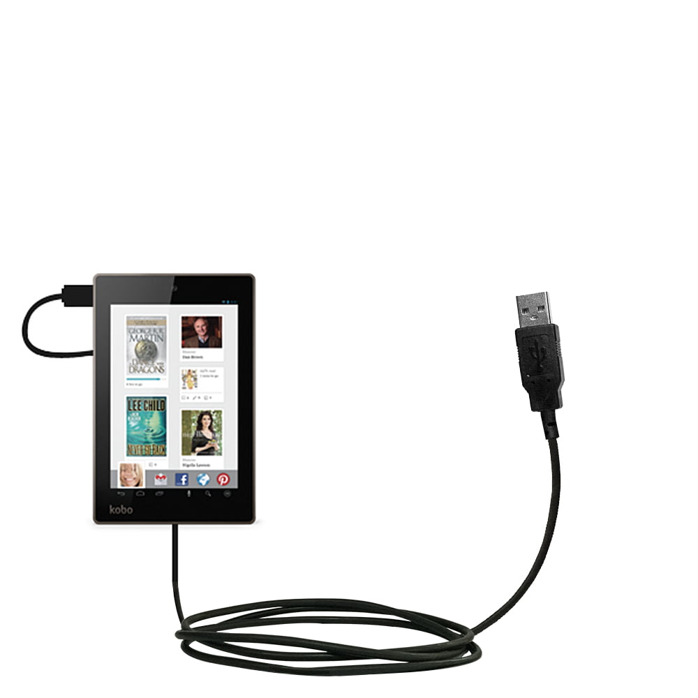5V 2A Car Charger Coiled Micro USB Cable for Kobo eReader Arc 7 10 HD 7HD 10HD