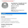 thumbnail image 2 of Rear Brake Drum - Compatible with 1991 - 1995, 1997 - 2006 Jeep Wrangler 1992 1993 1994 1998 1999 2000 2001 2002 2003 2004 2005, 2 of 2