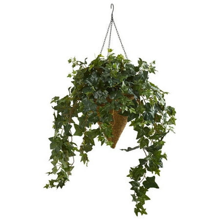 Ivy Artificial Plant In Cone Hanging Basket