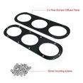 thumbnail image 4 of TopOne 2 Piece Car Rear Bumper Diffuser Panels Lightweight Universal Air Diffuser Panel Exterior Styling Parts (3-Hole Round), 4 of 6