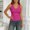 Pink, variant on Womens Tanks V Neck Ribbed Slim Fit Knit Casual Tank Top Breathable Womens Cami Khaki M