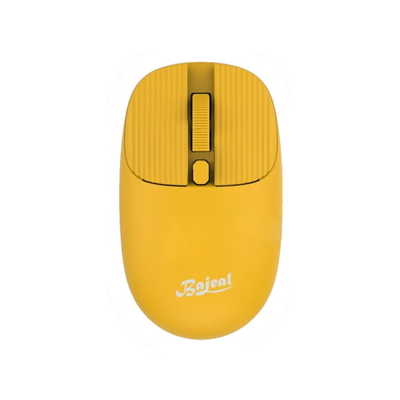 TFixol Wireless Mouse with 2.4G Receiver for Laptop Ergonomic Computer Mouse Auto Sleep Mode Plug N Play 3 Adjustable DPI Levels, Yellow