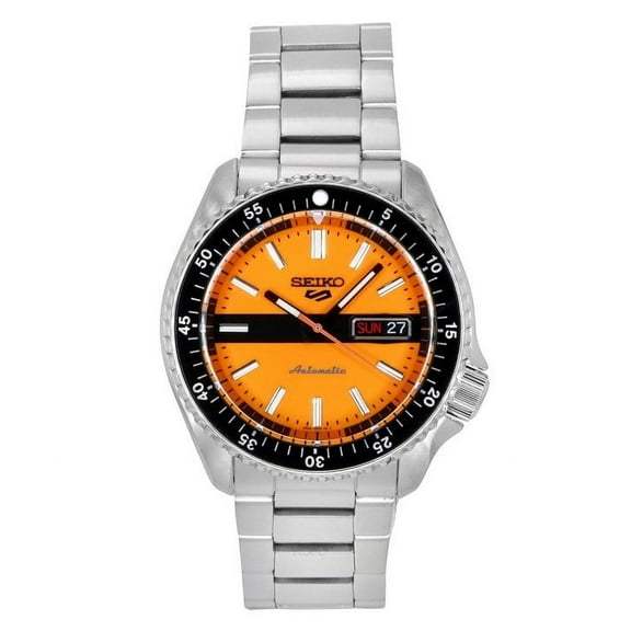 Seiko 5 Sports Automatic Orange Dial Men's Watch SRPK11K1