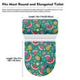thumbnail image 7 of HELLHERO Watermelon Pineapple Bathroom Toilet Lid Cover, Reusable Polyester Fabric Toilet Lid Seat Cover, 17"x21", 7 of 7