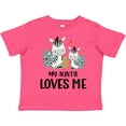 thumbnail image 3 of Inktastic Zebra My Auntie Loves Me Boys or Girls Toddler T-Shirt, 3 of 5